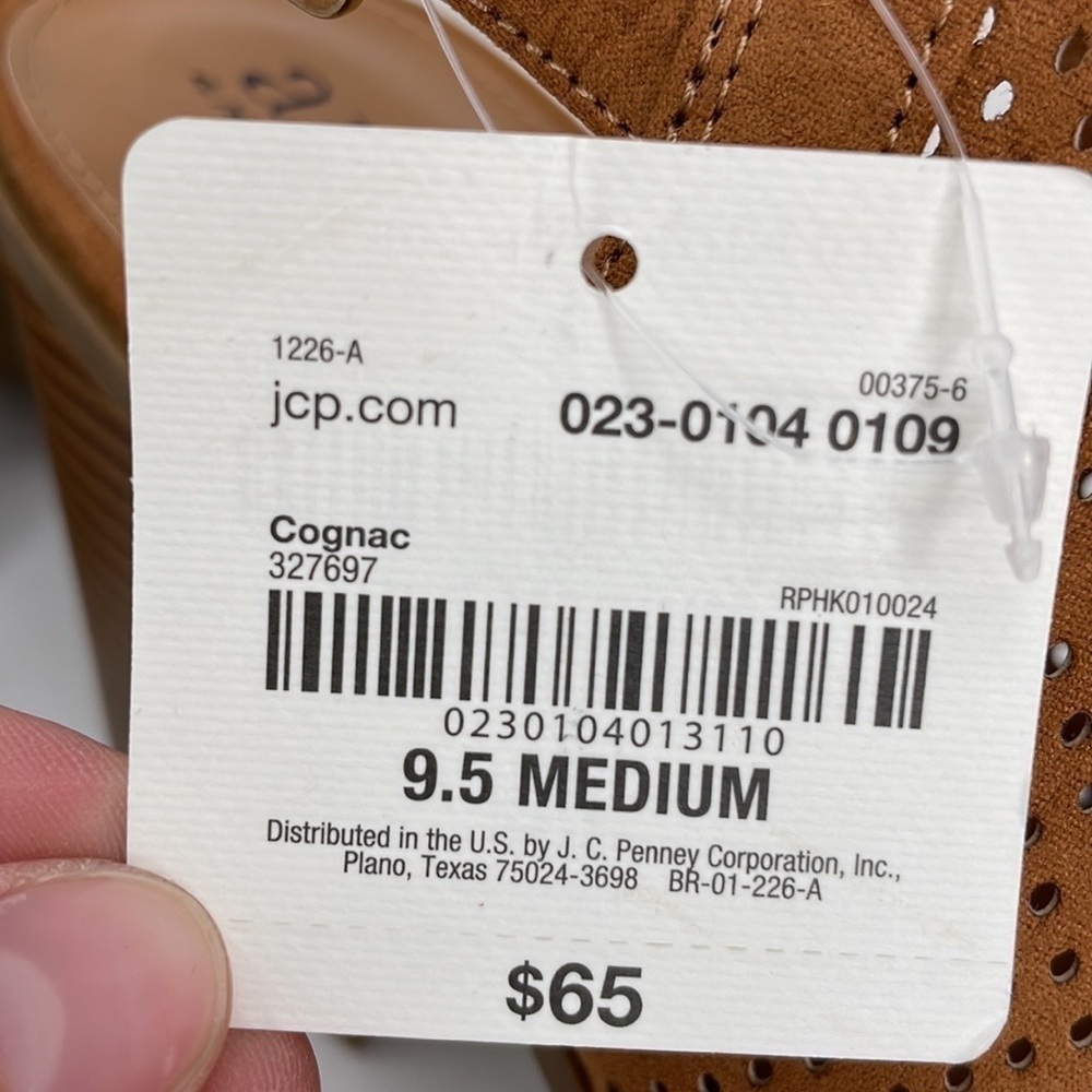 a.n.a Heels Shoes Sandals NWT Madelyn Mesh Cognac Brown Size 9.5 - Picture 14 of 14